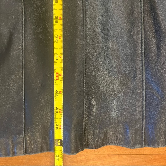 Vintage Collection ROSH by J. Sako A-Line Women's Black Leather Coat - Size XL. - Picture 7 of 11